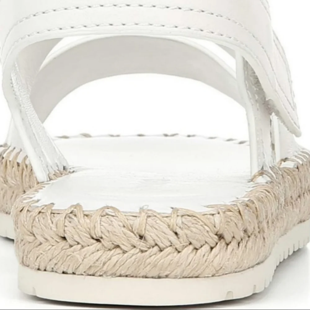 VINCE White Leather Sandals - Picture 8 of 11